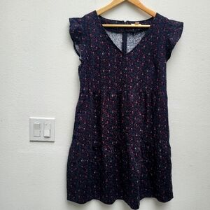 Good Threads flower dress Prarie 💯 cotton dress with pockets medium